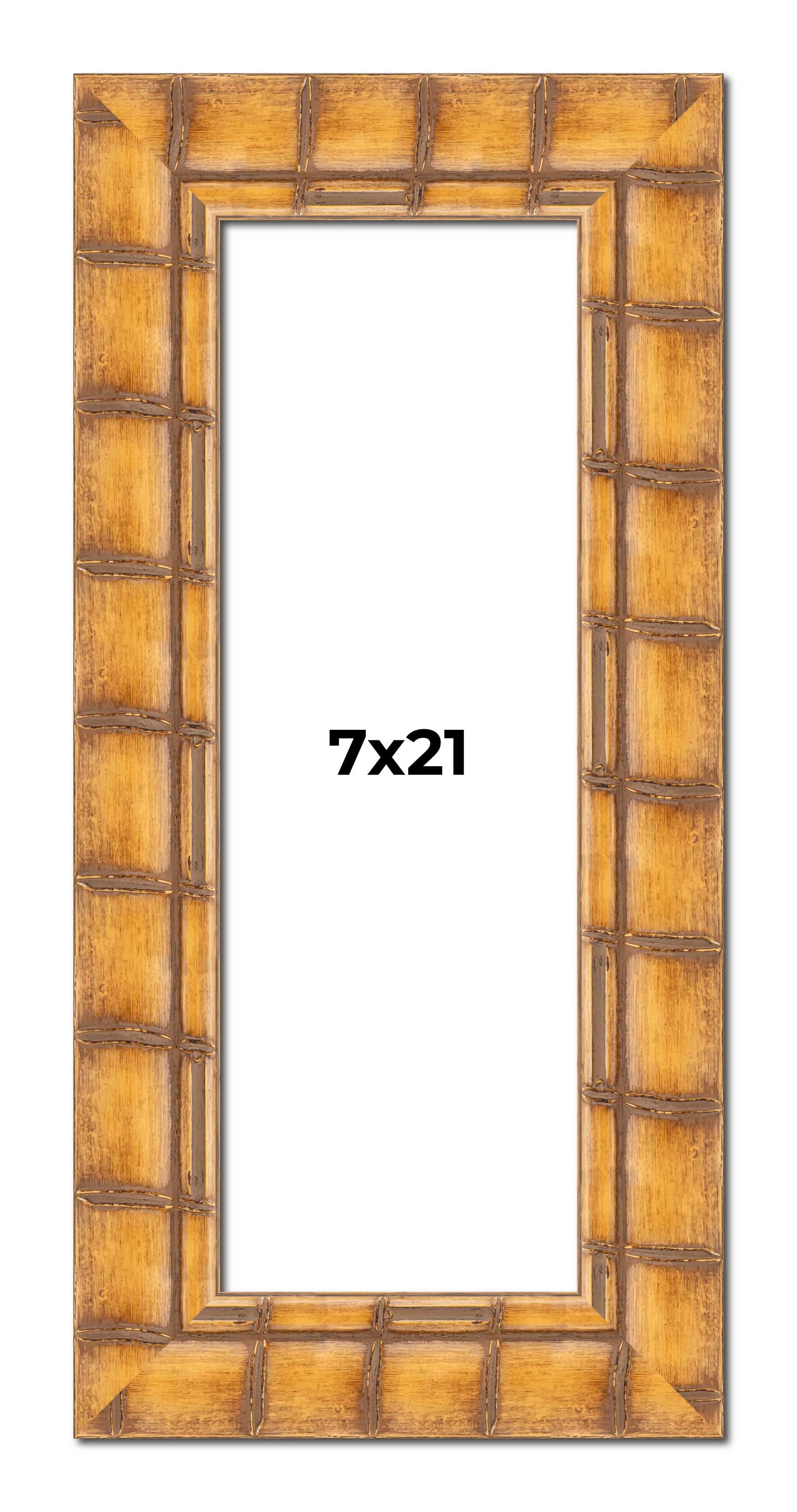 7x21 Frame Beige Real Wood Picture Frame Width 3 inches | Interior ...
