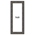 thumbnail image 1 of 7x21 Frame Black-Brown Medieval Solid Wood Picture Frame | 1.5 Inch Moulding Width | Gotham Beveled, 1 of 8