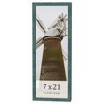 thumbnail image 1 of 7x21 Frame Blue Rustic Barnwood Solid Wood Picture Frame Width 1.25 Inches | Interior Depth 0.5, 1 of 8