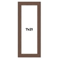 thumbnail image 1 of 7x21 Frame Brown Farmhouse Solid Wood Picture Frame Width 1.5 Inches | Interior Frame Depth 0.5, 1 of 8