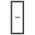 thumbnail image 1 of 7x21 Frame Silver Real Wood Picture Frame Width 1.25 Inches | Interior Frame Depth 0.75 Inches |, 1 of 8