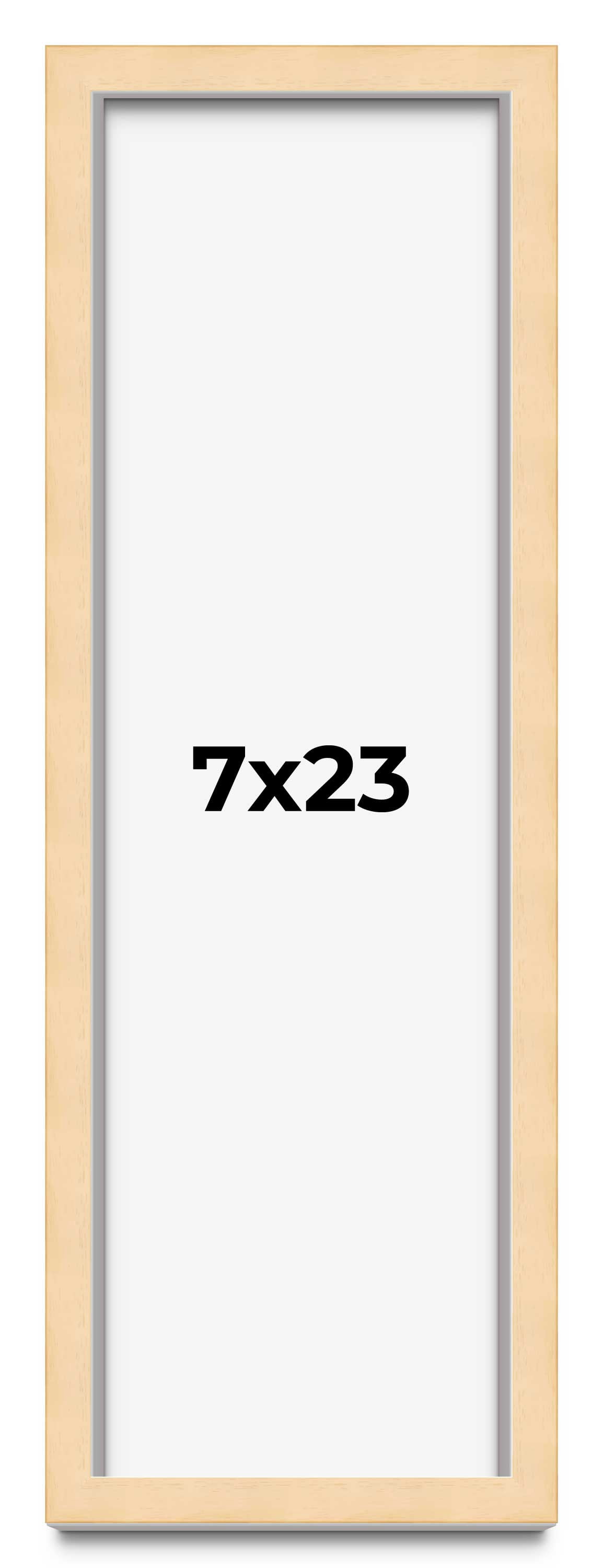 7x23 Frame Beige Real Wood Picture Frame Width 0.75 inches | Interior ...