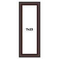 thumbnail image 1 of 7x23 Frame Brown Round Mahogany Solid Wood Picture Frame | 1.625 Inch Moulding Width | with UV, 1 of 8