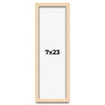thumbnail image 1 of 7x23 Frame Natural Wood Picture Frame | 0.75 Inch Moulding Width | with UV Acrylic Plexiglass, Foam, 1 of 8
