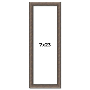 7x23 Frame Silver Real Wood Picture Frame Width 1.25 Inches | Interior Frame Depth 0.5 Inches |