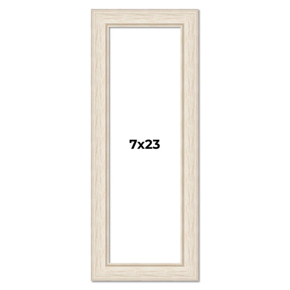 7x23 Frame White Real Wood Picture Frame Width 1.75 inches | Interior Frame Depth 0.5 inches |