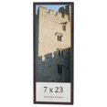 thumbnail image 1 of 7x23 Rustic Brown Real Wood Picture Frame Width 0.75 inches | Interior Frame Depth 0.5 inches |, 1 of 8