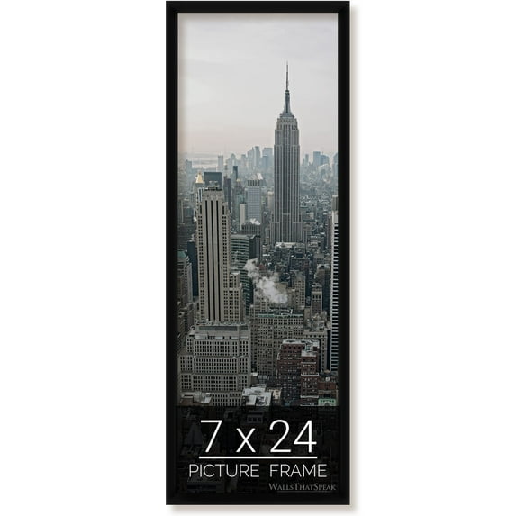 7x24 Black Picture Frame for Puzzles Posters Photos or Artwork