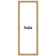 thumbnail image 1 of 7x24 Frame Beaded Gold Solid Wood Picture Frame | 0.75 Inches Moulding Width | Liscio Oro, 1 of 8