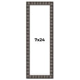 thumbnail image 1 of 7x24 Frame Black Brown Chestnut Mosaic Solid Wood Picture Frame | 1.125 Inch Moulding Width |, 1 of 8