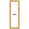thumbnail image 1 of 7x24 Frame Gold Bamboo Solid Wood Picture Frame | 0.75 Inch Moulding Width | Interior Frame Depth, 1 of 8