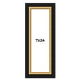 thumbnail image 1 of 7x24 Frame Gold Real Wood Picture Frame Width 2.25 Inches | Interior Frame Depth 0.5 Inches |, 1 of 8