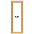 thumbnail image 1 of 7x24 Frame Gold Rustic Solid Wood Picture Frame | 1.25 Inch Wide Moulding | Rustique Gold, 1 of 8