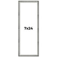 thumbnail image 1 of 7x24 Frame Silver Grey Distressed Solid Wood Picture Frame | 0.75 Inch Moulding Width | Interior, 1 of 8