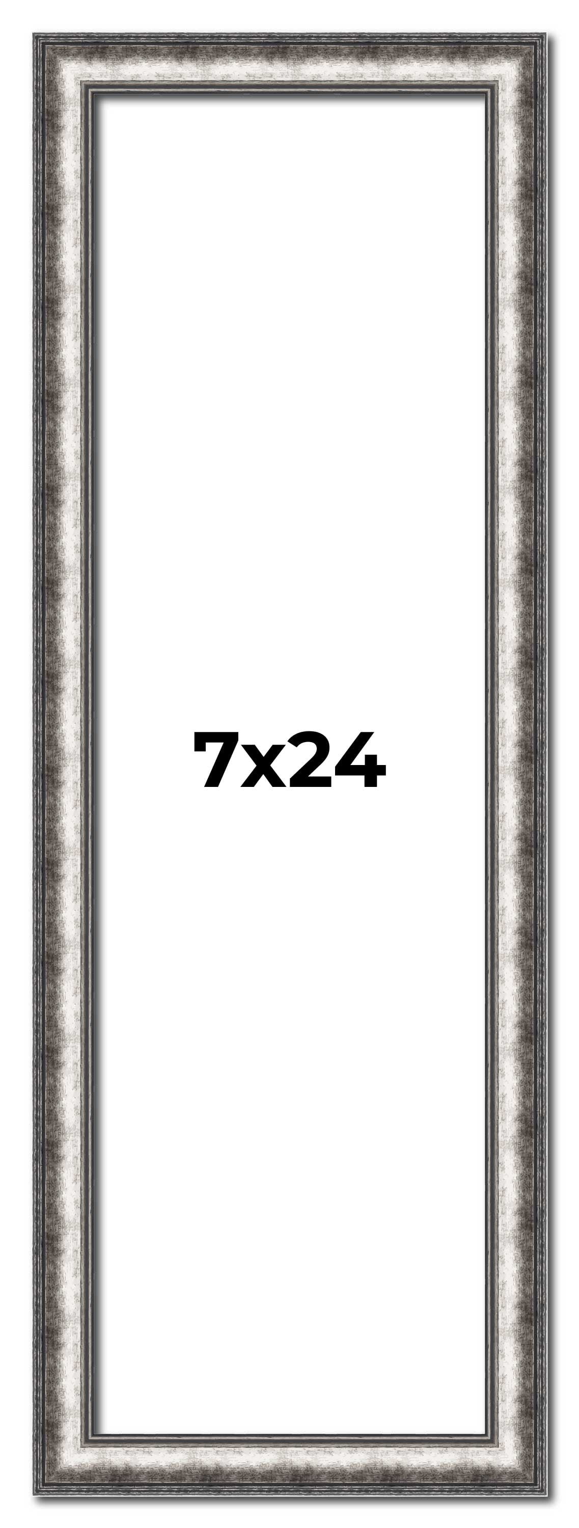7x24 Frame Silver Real Wood Picture Frame Width 1.125 Inches | Interior ...