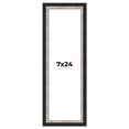 thumbnail image 1 of 7x24 Frame Silver Real Wood Picture Frame Width 1.25 Inches | Interior Frame Depth 0.75 Inches |, 1 of 8