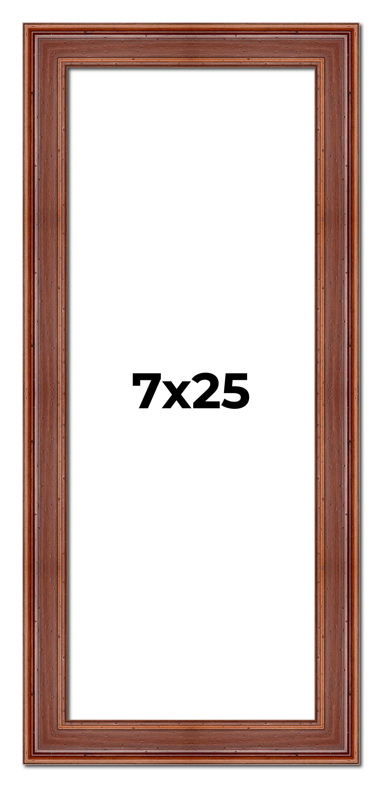7x25 Frame Brown Old Farmhouse Waxed Board 2