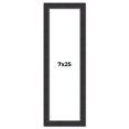 thumbnail image 1 of 7x25 Frame Black Real Wood Picture Frame Width 1.25 Inches | Interior Frame Depth 0.5 Inches |, 1 of 8