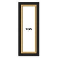 thumbnail image 1 of 7x25 Frame Gold Real Wood Picture Frame Width 2.25 Inches | Interior Frame Depth 0.5 Inches |, 1 of 8