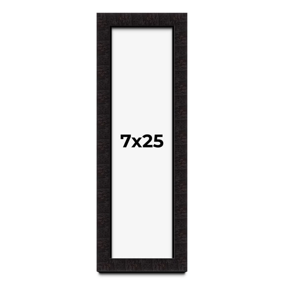 7x25 Shadow Box Black Solid Wood Display Picture Frame | 1 Inch Rabbet Depth | | 1.375 Inch
