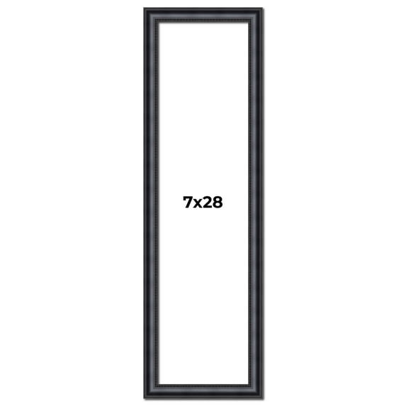 7x28 Frame Black Real Wood Picture Frame Width 1.25 inches | Interior Frame Depth 0.5 inches |