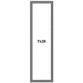 thumbnail image 1 of 7x28 Frame Blue Kingsley Pewter Solid Wood Picture Frame Width 0.75 Inches |Interior Depth 0.5, 1 of 8