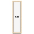thumbnail image 1 of 7x28 Shadow Box Frame Brown | 0.875 Inches Deep Real Wood Contemporary Shadowbox Display Frame | UV, 1 of 5