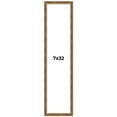thumbnail image 1 of 7x32 Frame Gold Solid Wood Picture Frame - Complete Modern Photo Frame Includes UV Acrylic, 1 of 8