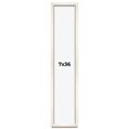 thumbnail image 1 of 7x36 Frame White Wash Solid Wood Picture Frame | 0.75 Inch Moulding Width | Includes UV Acrylic, 1 of 8