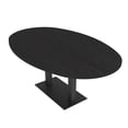 thumbnail image 1 of 7x4 Boat-Oval Conference Table With Square Metal Base Power And Data, 1 of 5