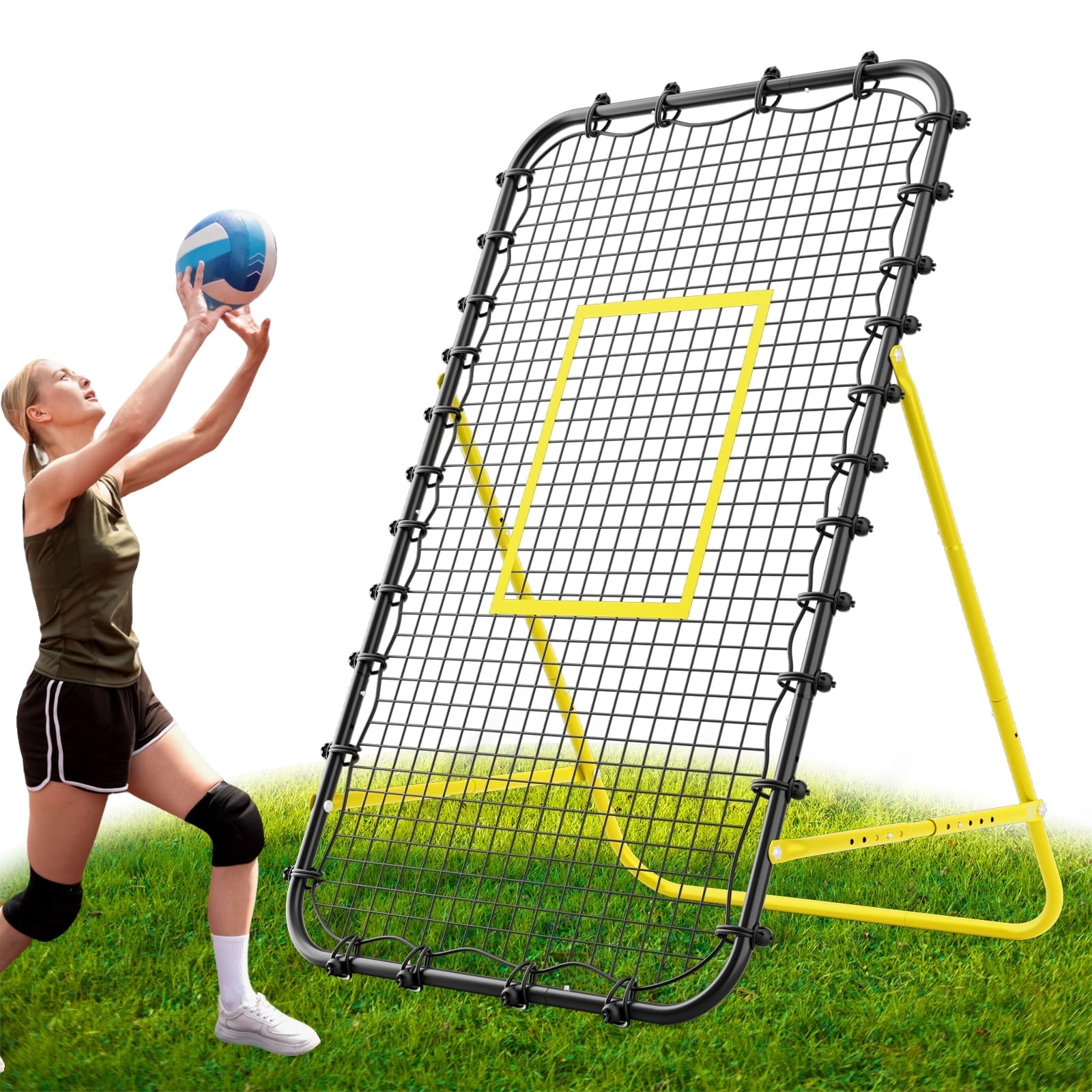 TomCare Volleybal Rebounder Net Volleybal Training Apparatuur met 5 Verstelbare Hoeken Volleybal Oefennet voor stoten & Spiking Draagbaar & Stabiel Indoor Outdoor Rebound Net met Zandzakken TomCare Volleybal Rebounder Net Volleybal Training Apparatuur met 5 Verstelbare Hoeken Volleybal Oefennet voor stoten & Spiking Draagbaar & Stabiel Indoor Outdoor Rebound Net met Zandzakken