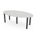 thumbnail image 1 of 7x4 Oval Conference Room Table With Power And Data  Post Legs, 1 of 5