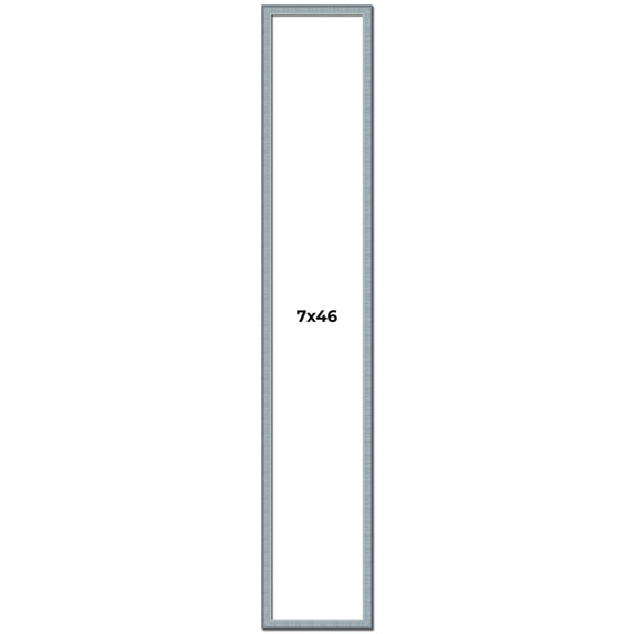 7x46 Frame Rustic Sky Blue Solid Wood Picture Frame | 0.75 Inch Moulding Width |Includes UV Acrylic