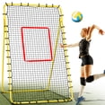 thumbnail image 1 of 7x4FT Volleyball Rebounder Net,Angle Adjustable Volleyball Training Equipment for Hitting,Blocking,Serving,Setting, 1 of 5