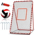 thumbnail image 1 of 7x4FT Volleyball Rebounder Net,Angle Adjustable Volleyball Training Equipment for Hitting,Blocking,Serving,Setting, 1 of 5