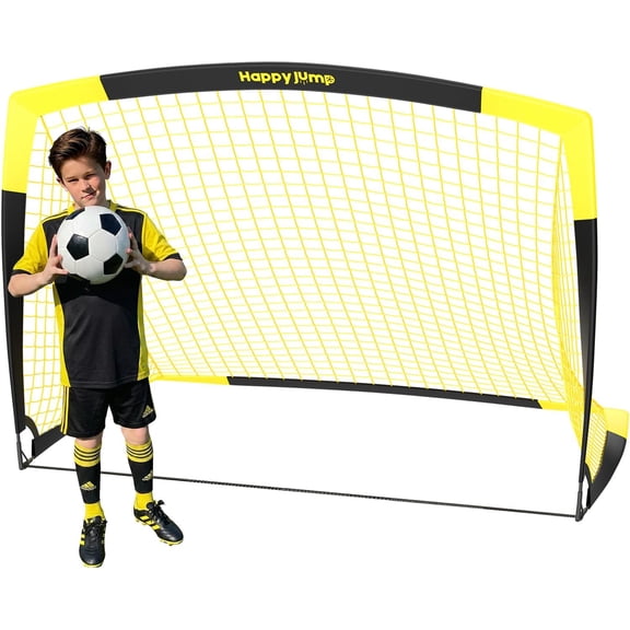 7x5 FT & 5x3.6 FT Portable Soccer Goal for Youth Players Ages 614, Large-Frame Design Built for Long-Term Development, Easy Setup for Backyard, Park or School Training