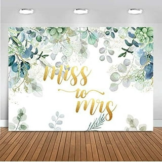 Funnytree Boho Bride to Be Backdrop Bridal Shower Engagement Wedding Miss  to Mrs Party Supplies Flower Chic Background Banner Cake Table Decor Gift