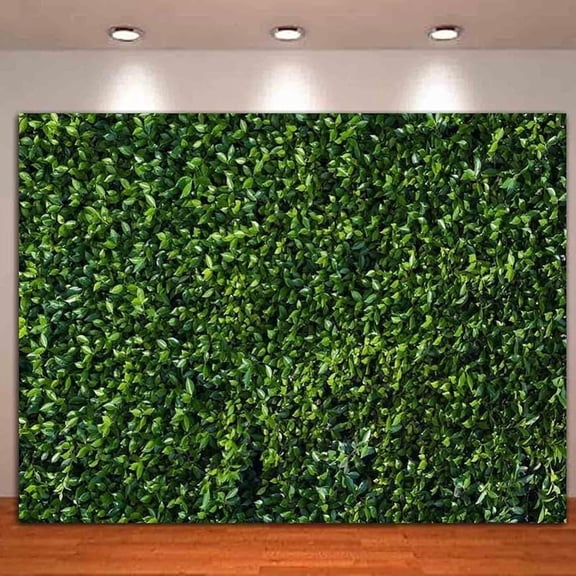 7x5FT Nature Spring 3D Green Leaves Theme Photo Background Wedding Birthday Party Newborn Baby Shower Photography Backdrops Zoo Decor Shoot Props Bannner