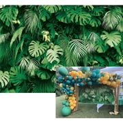 7x5FT Photo Backdrop Hawaii Backdrop Summer Tropical Palm Leaves Backdrop Jungle Theme Backdrop Safari Plants Party Background