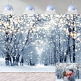 thumbnail image 1 of 7x5FT Winter Backdrop Snow Forest Background Christmas New Year Holiday Party Decorations, 1 of 6