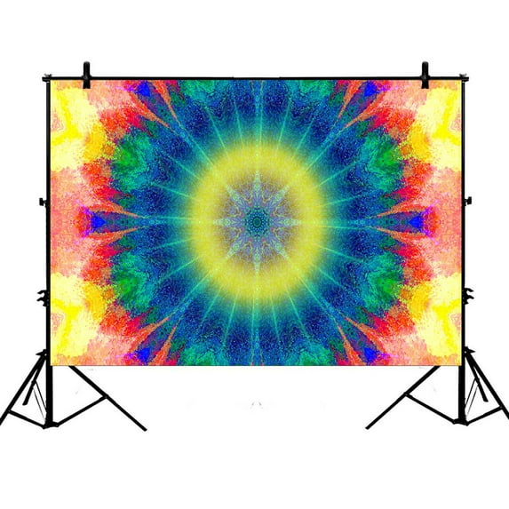 7x5ft Colorful Tie Dye Polyester Photography Backdrop For Studio Prop Photo Background