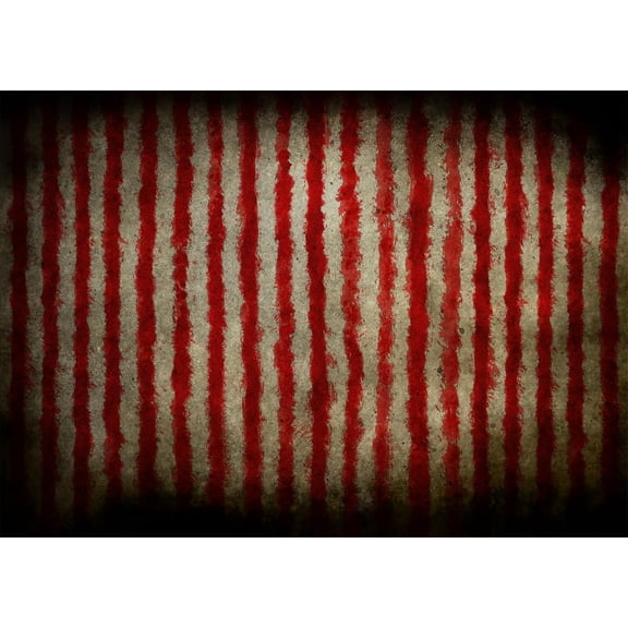 7x5ft Fabric Evil Halloween Circus Backdrop for Photography Circus Carnival Bloody Red and White Stripes Scary Blood Splatter Party Decor Clown Banner Halloween Background Photo Studio Props