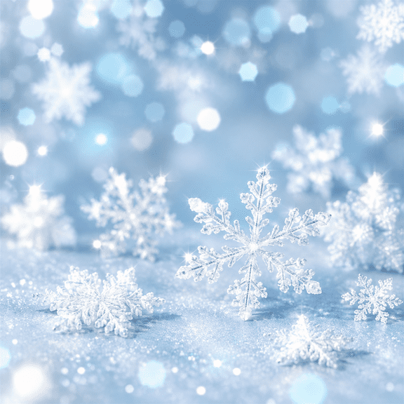 7x5ft Falling Snowflake Vinyl Photo Studio Background Winter Portrait Photography Backdrop