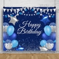 thumbnail image 1 of 7x5ft,Happy Birthday Backdrop,Blue Photography Background for Girls Women Backdrops Banner for Party Decorations, 1 of 4