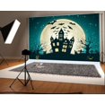 thumbnail image 1 of 7x5ft Happy Halloween Photo Backdrops Castle Bats Moon Night Photo Booth Props for Children, 1 of 3