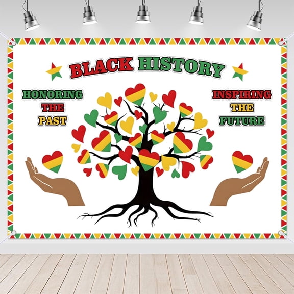 7x5ft Inspiring The Future Black History Month Backdrop for Classroom