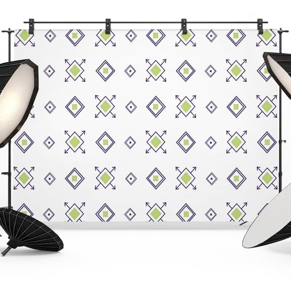 7x5ft Photo Backdrop, Abstract Tile Motifs Soft Polyester Backdrop Curtains Photography Backdrops, Lavender Olive Minimalist Dotted Grid Brushed Background for Photoshoots Studio Video Portrait Party