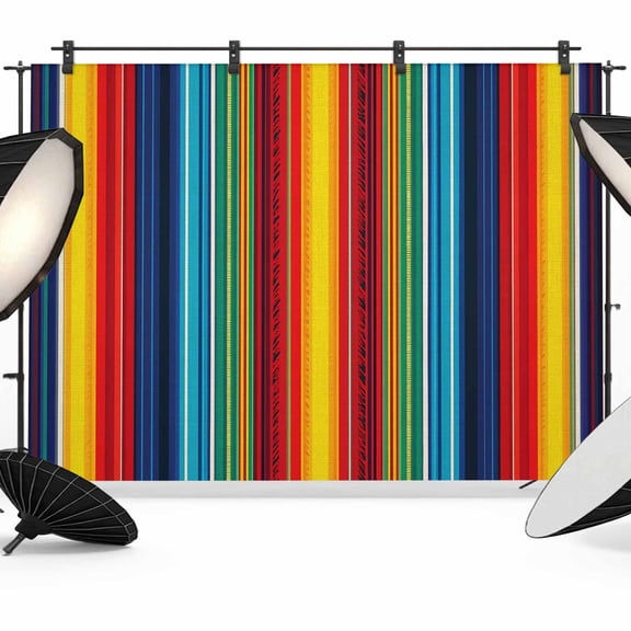 7x5ft Photo Backdrop, Abstract Vertical Striped Soft Polyester Backdrop Curtains Photography Backdrops, Colorful Rainbow Stripes Retro Brushed Background for Photoshoots Studio Video Portrait Parties