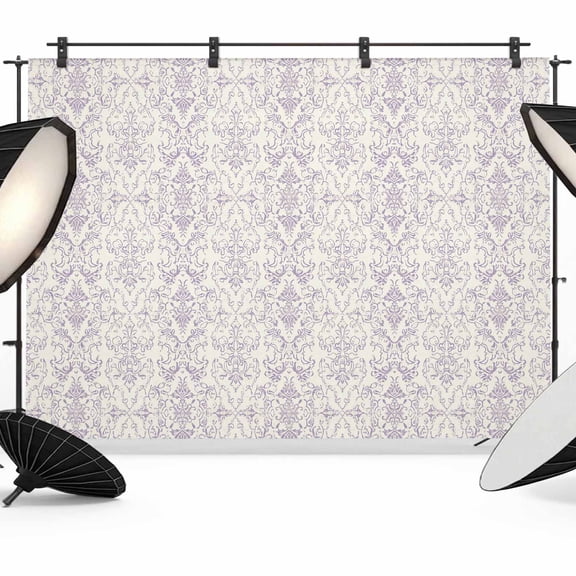 7x5ft Photo Backdrop, Boho Purple Pattern Soft Polyester Backdrop Curtains Photography Backdrops, Modern Geometric Southwestern Vintage Brushed Background for Photoshoots Studio Portrait Parties