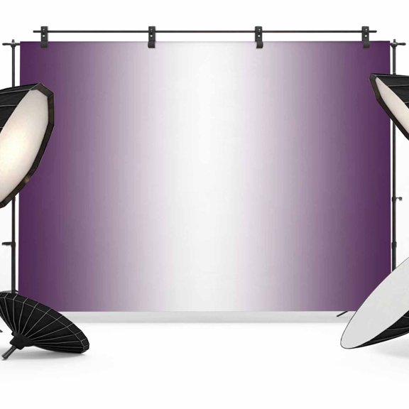 7x5ft Photo Backdrop, Dark Purple Ombre Soft Polyester Backdrop Curtains Photography Backdrops, Purple White Gradient Modern Abstract Art Brushed Background for Photoshoots Studio Portrait Parties